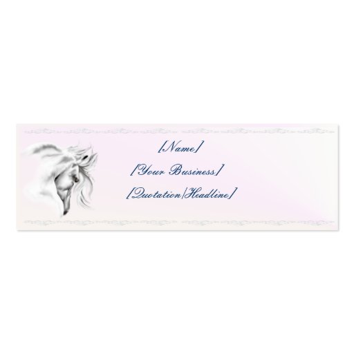 White Horse Head profilecard_skinny_horizontal,... Business Cards