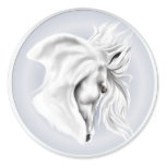 White Horse Head Sticker