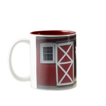 White Horse In Red Bard Coffee Mugs
