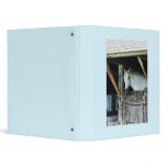 White Horse in Stable 3 Ring Binder