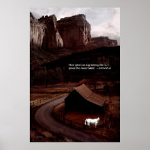 White Horse in the Canyon :Poster