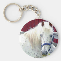 White Horse Key Chain