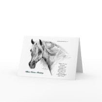 White Horse Ministry Note Card by mmdemarco White Horse Ministry Note Card
