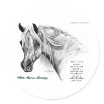 White Horse Ministry Stickers by WhiteHorseMinistry White Horse Ministry Stickers