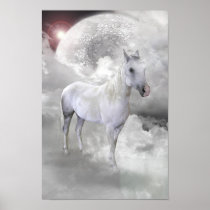 White Horse Print