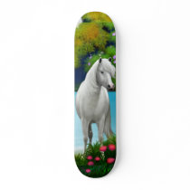White Horse Skateboard by twopurringcats White Horse Skateboard