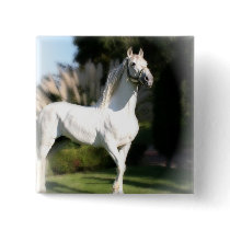 White Horse Square Button