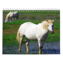 WHITE HORSES WALL CALENDAR