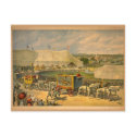 White Horses Parade Circus Poster postcards by ZephyrusBooks White Horses Parade Circus Poster postcards