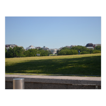 White House across the Washington Monument Lawn.JP Postcard