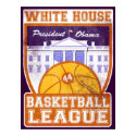White House Basketball League Vintage Poster posters