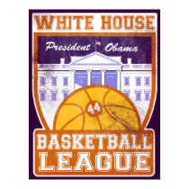 White House Basketball League Vintage Poster posters