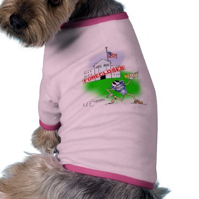 White House Foreclosed Dog Clothing by bailoutthis