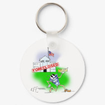 White House Foreclosed keychains