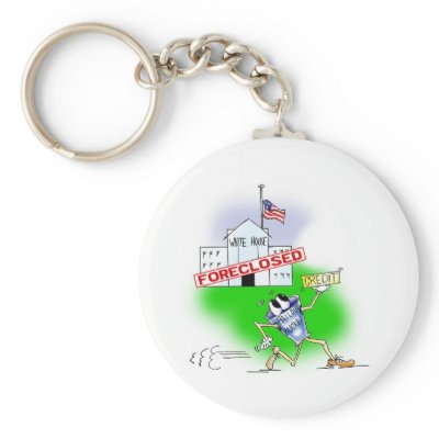 White House Foreclosed keychains