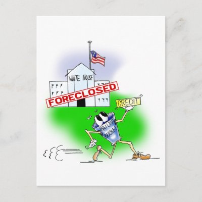 White House Foreclosed postcards