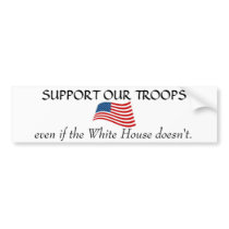 White House non Support bumper stickers