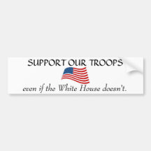 White House non Support Bumper Stickers