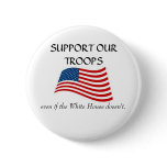 White House non support Pinback Buttons