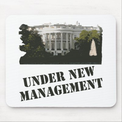 White House: Under New Management Mouse Pad by irregulargoods