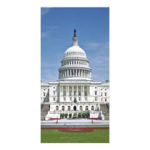 White House US Capitol Building Washington DC Photo Card