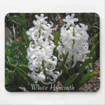 White Hyacinth mousepads