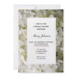 White Hydrangea Bridal Shower Invitation