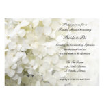 White Hydrangea Bridal Shower Invitation