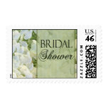 White hydrangea Bridal Shower stamp