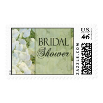 White hydrangea Bridal Shower stamp