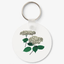 White Hydrangea Clusters keychains by SusanSavad White Hydrangea Clusters keychains