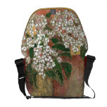 "White Hydrangea" messenger bags