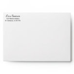 White Hydrangea Envelope