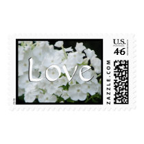 White Hydrangea Love postage