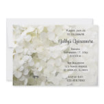 White Hydrangea Quinceanera Invitation