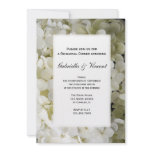 White Hydrangea Rehearsal Dinner Invitation