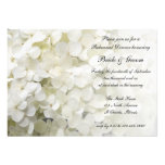 White Hydrangea Rehearsal Dinner Invitation