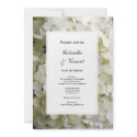 White Hydrangea Wedding Invitation invitation
