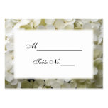 White Hydrangea Wedding Place Card Business Cards
