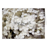 White Hydrangea Will You Be My Bridesmaid Card