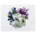 White Hydrangea With Canterbury Bells and Sage Full Color Flyer