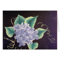 White hydrangeas Card