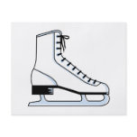 white ice skate vector graphic flyers
