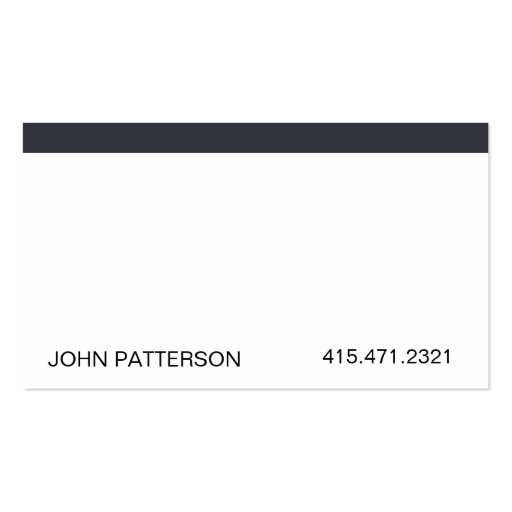 White II L Business Card (front side)