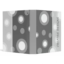 White In Grey Circles binders by myhome71 White In Grey Circles binders