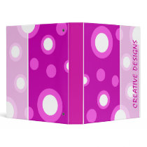 White In Purple Circles binders by myhome71 White In Purple Circles binders