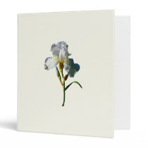 White Iris in Sunshine binders