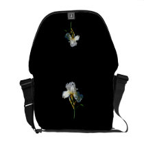 White Iris in Sunshine messenger bags