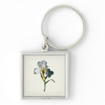 White Iris in Sunshine keychains