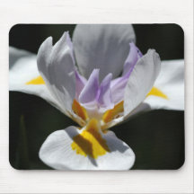White Iris Mouse Mat